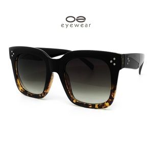 O2 Eyewear 7222 Premium Oversize Sunglasses(BKBR)